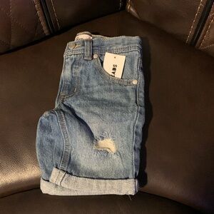Kids distressed denim shorts size 2T
